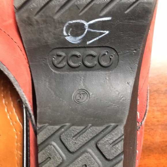 Like new condition ECCO reddish orange shoes EU size 37, US size 6 - Picture 2 of 4